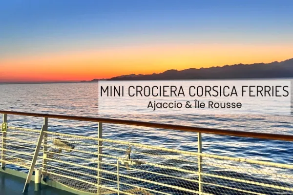 Tramonto sul mare durante la mini crociera Corsica Ferries tra Savona, Ajaccio e Île Rousse